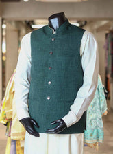 Xiang Yue By Sami Saeed Polyester Stitched Waistcoat SS25XY D-1178-LTBN